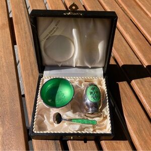 Vintage Meka Danish Sterling Silver Salt and Pepper Set